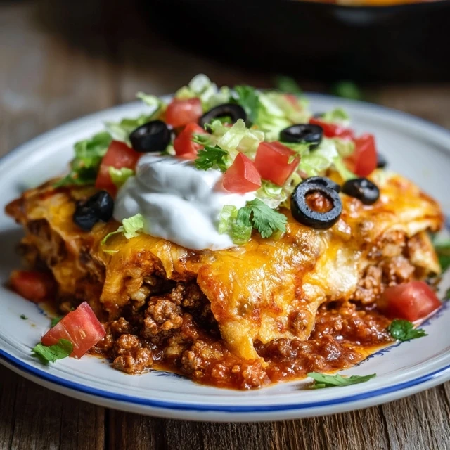 Cheesy Taco Lasagna