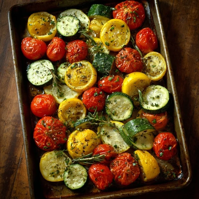 Roasted Zucchini, Squash And Tomatoes: A Summer Veggie Delight