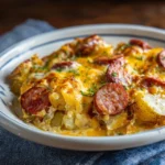 Kielbasa And Cheesy Potato Bake