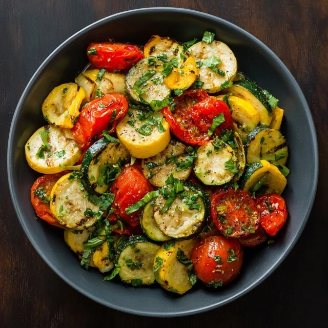 Roasted Zucchini, Squash And Tomatoes: A Summer Veggie Delight