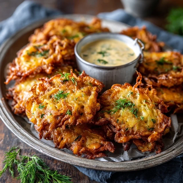 Crispy Amish Onion Fritters