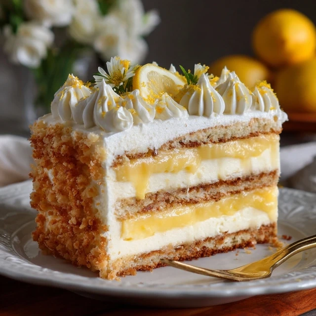 No-Bake Lemon Éclair Cake
