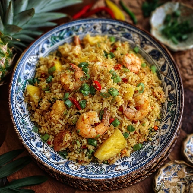 Hawaiian Pineapple Shrimp Fried Rice