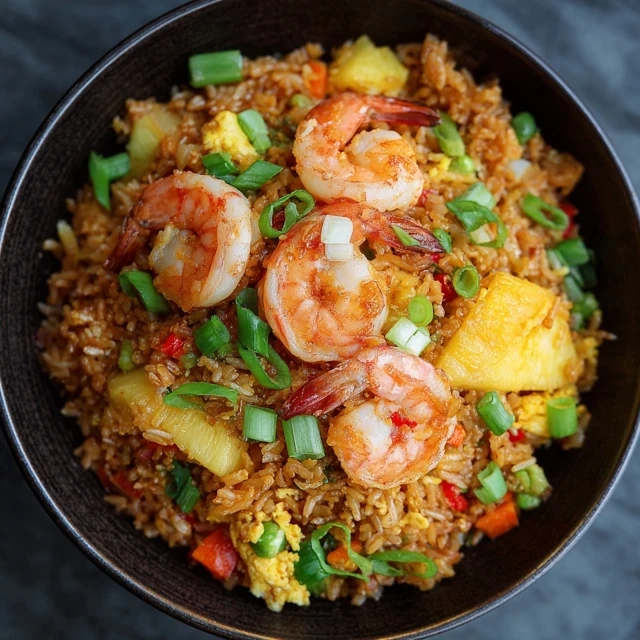 Hawaiian Pineapple Shrimp Fried Rice