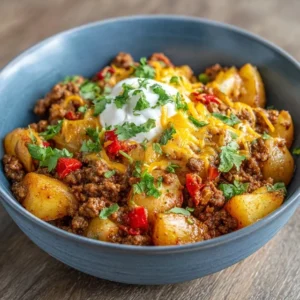 Southwest Ground Beef and Potato
