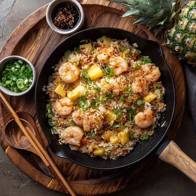 Hawaiian Pineapple Shrimp Fried Rice